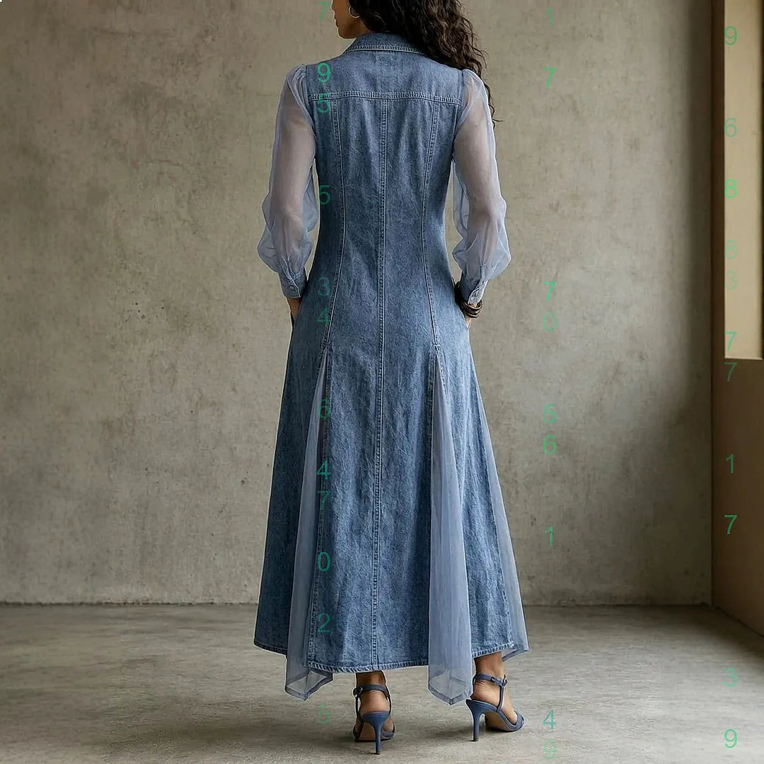 Charlotte Chiffon Shirt Maxi Dress