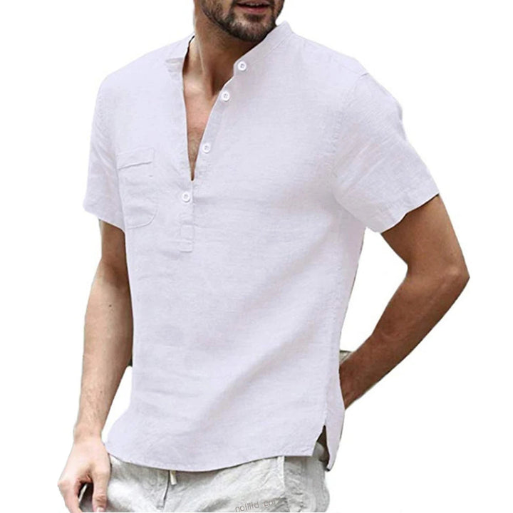 Caleb Short Sleeve Henley Shirt