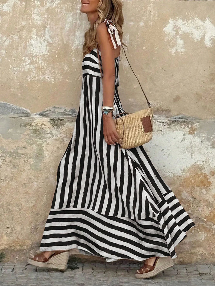 Sierra Striped Boho Maxi Dress