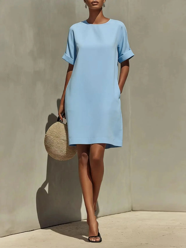 Jocelyn Relaxed Pocket Shift Mini Dress