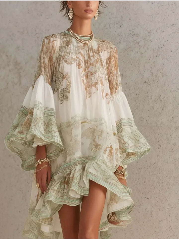 Emily Boho Chiffon Mini Dress