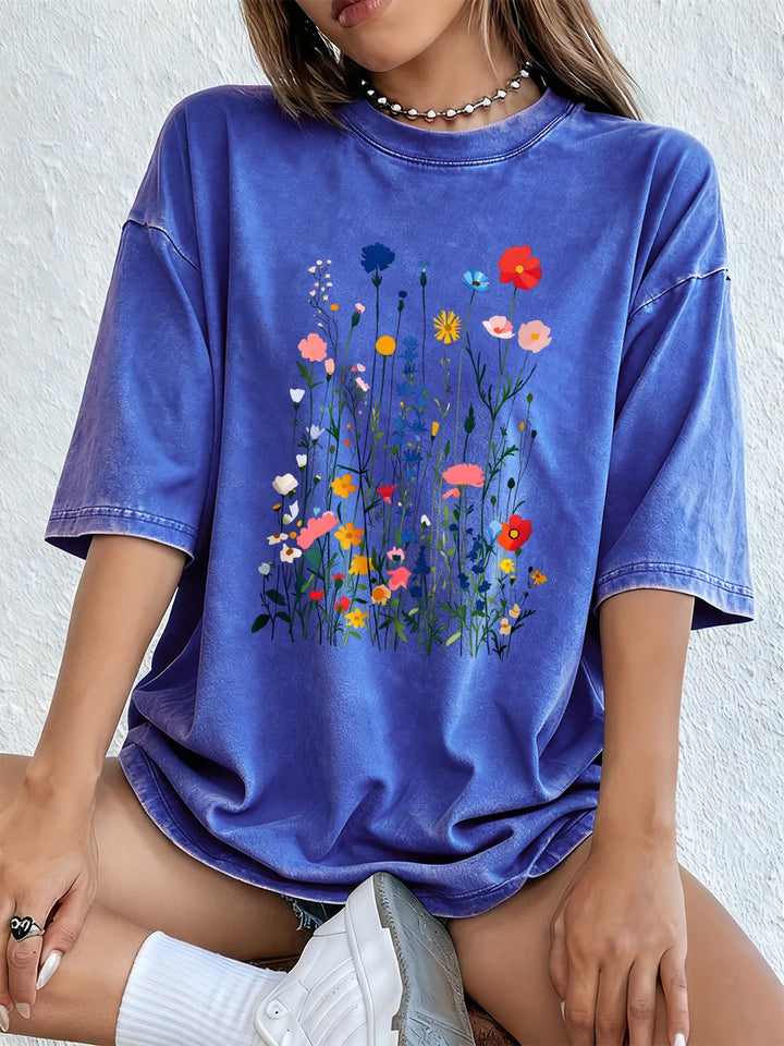 Aubrey Floral Graphic T Shirt