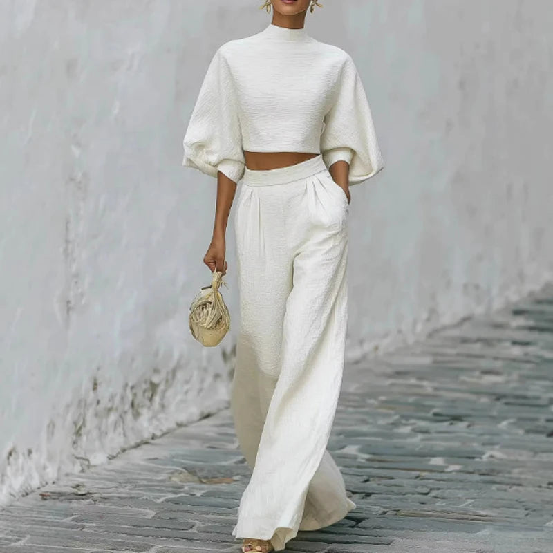 Erica Wide Leg Trouser Set