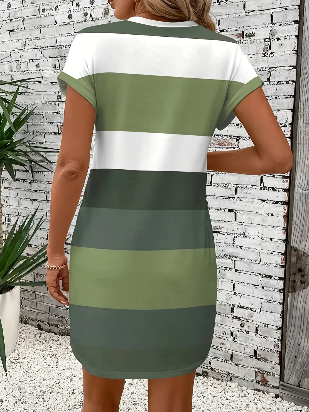 Makayla Striped Pocket Mini Dress