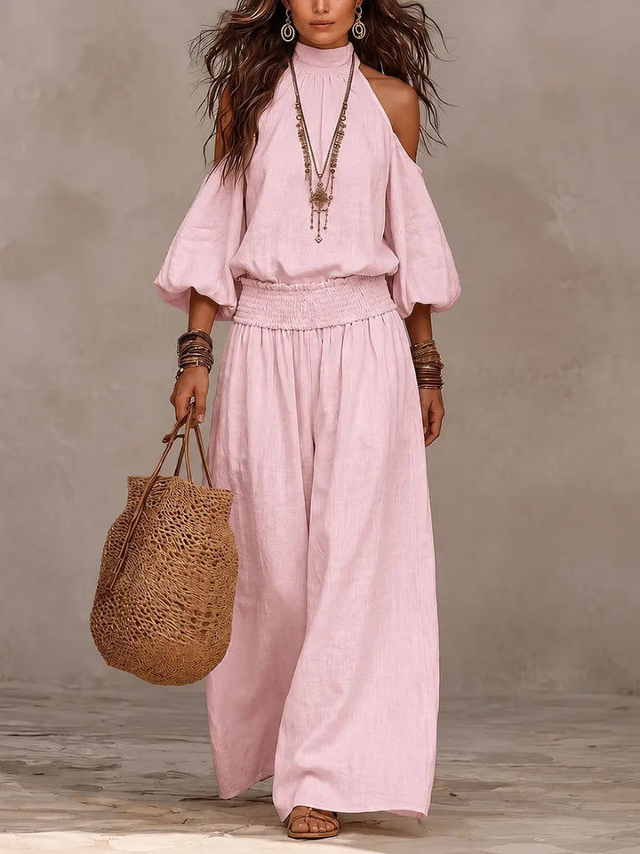 Camila Off Shoulder Pants Set