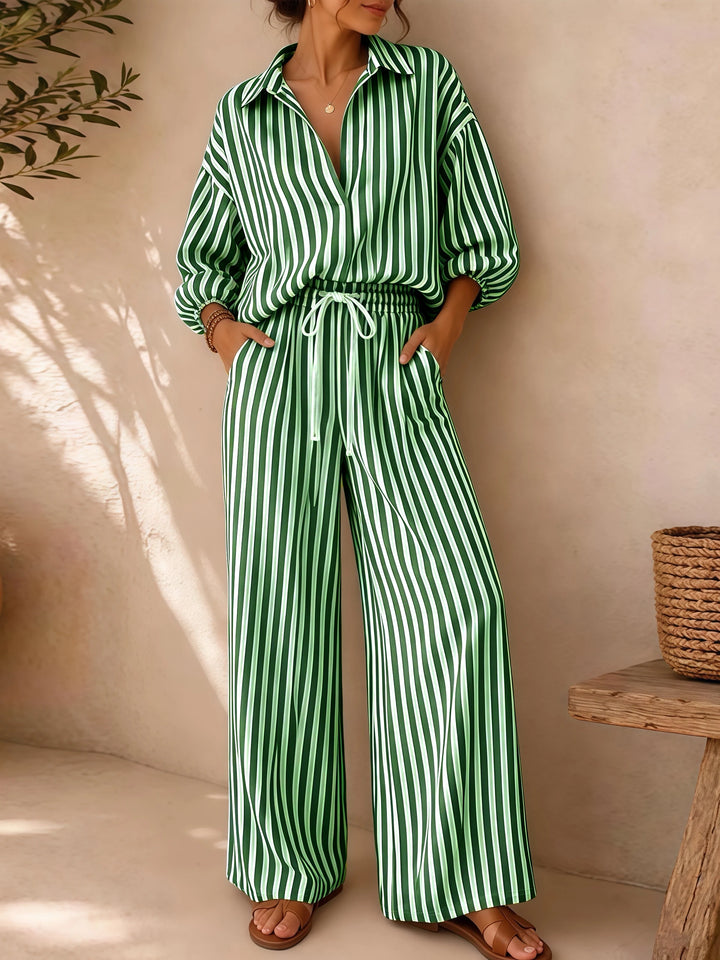 Rosalie Striped Two-Piece Set