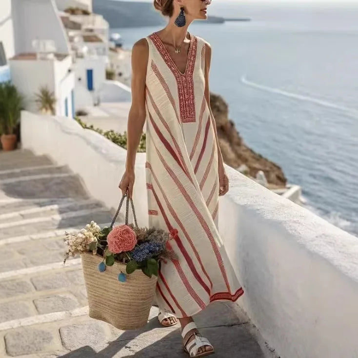Maristelle Bohemian Relaxed Maxi Dress