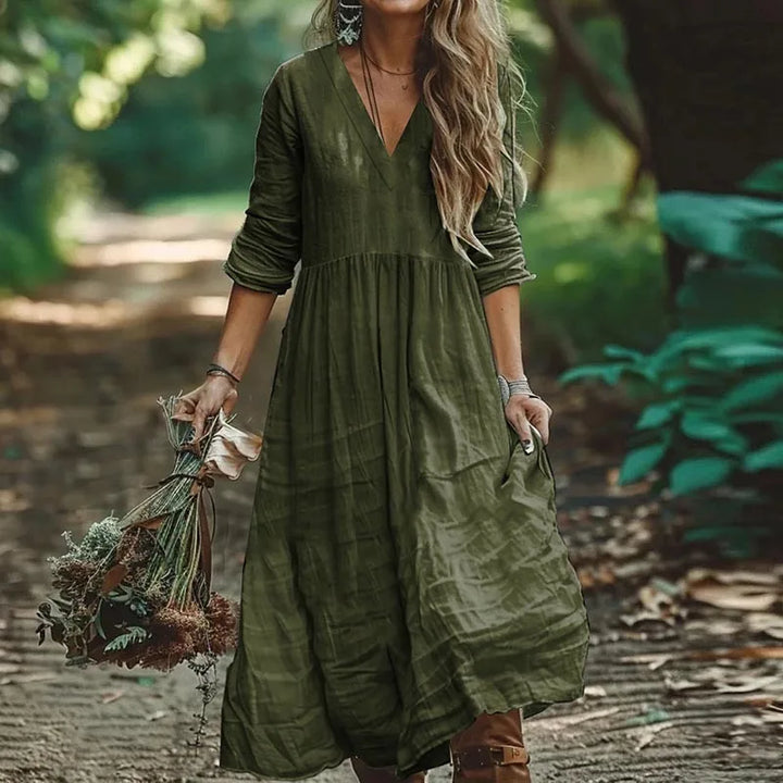Solenne Long Sleeve Maxi Dress