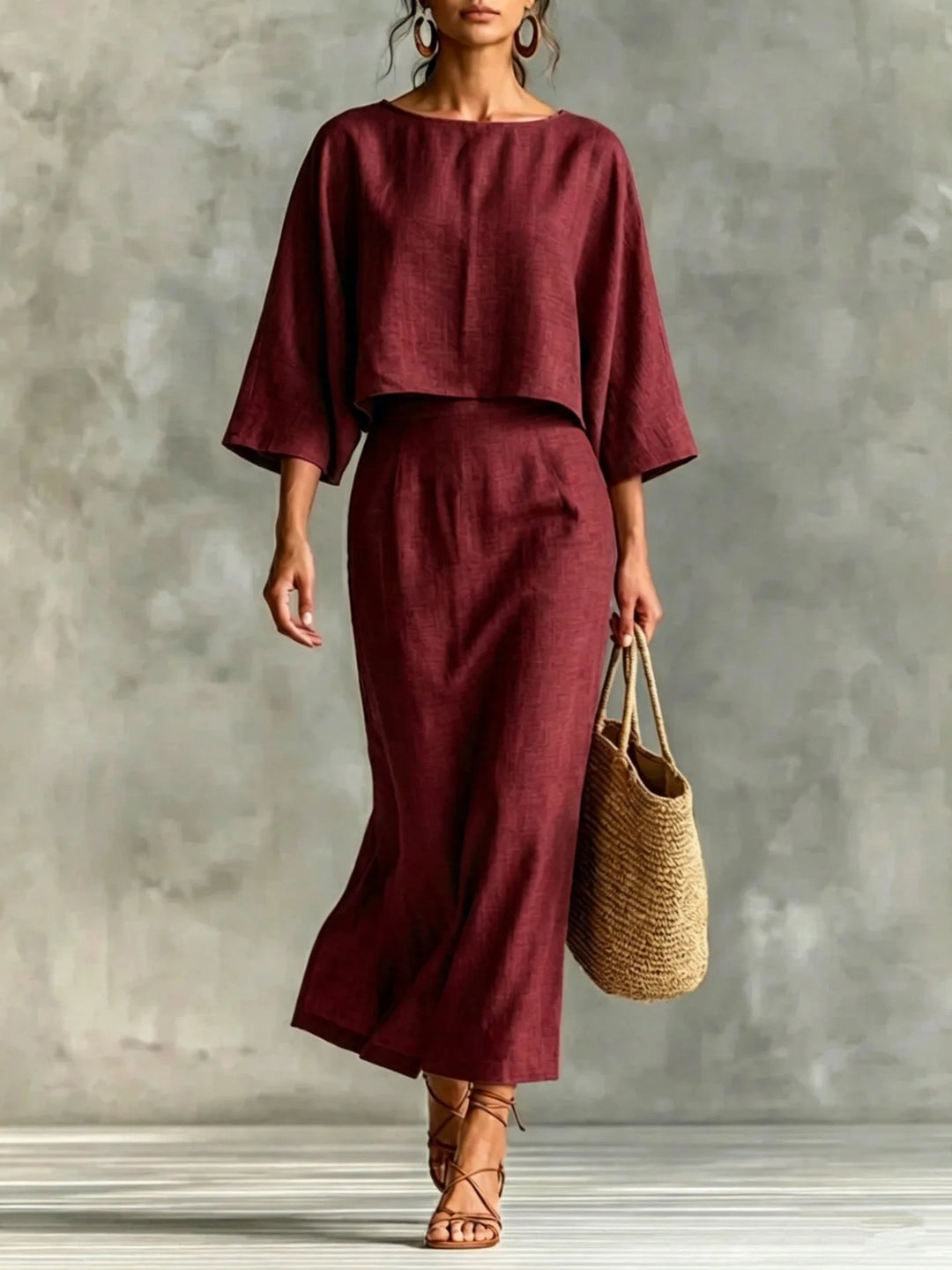 Brynlee Relaxed Skirt Set