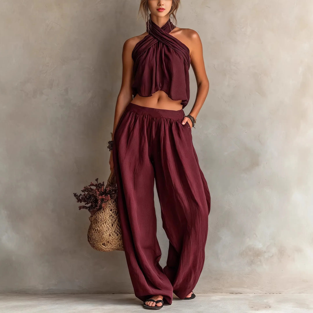 Amara Elegant Sleeveless Matching Set
