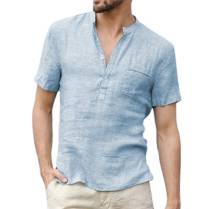 Caleb Short Sleeve Henley Shirt
