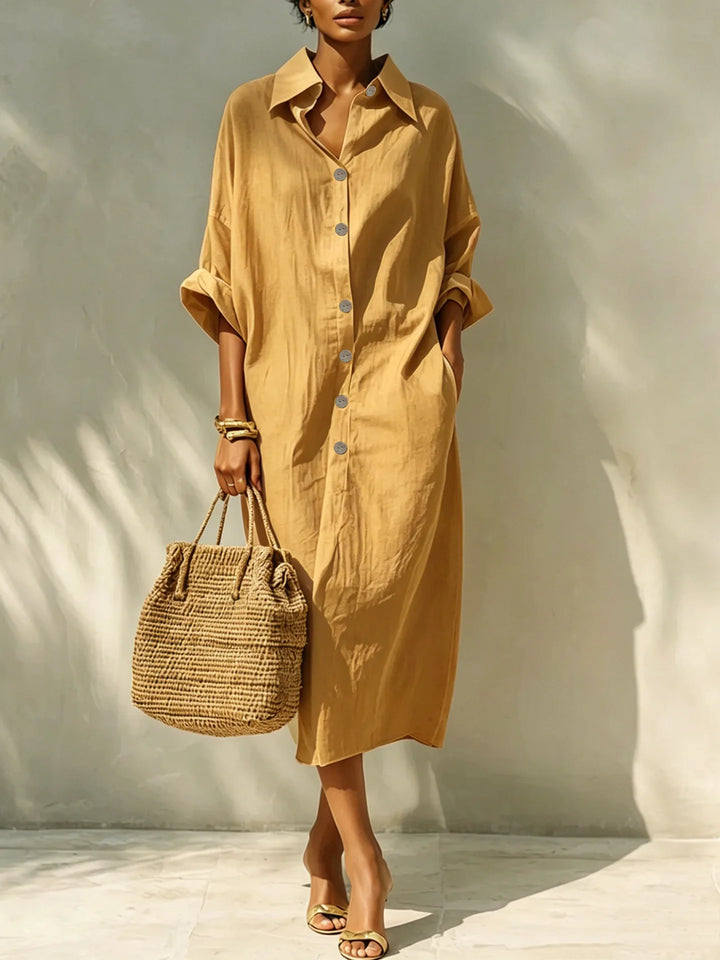 Senna Relaxed Midi Shirt Dress