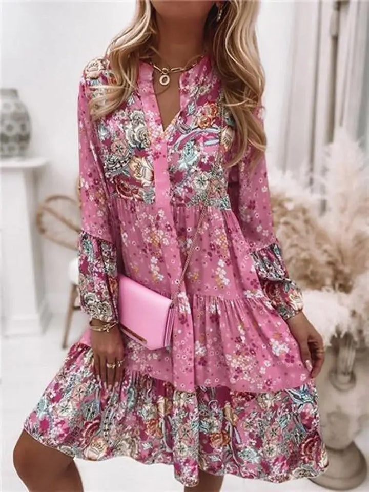 Dakota Boho Floral Mini Dress