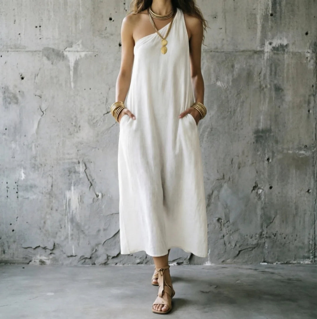 Bella One Shoulder Maxi Dress
