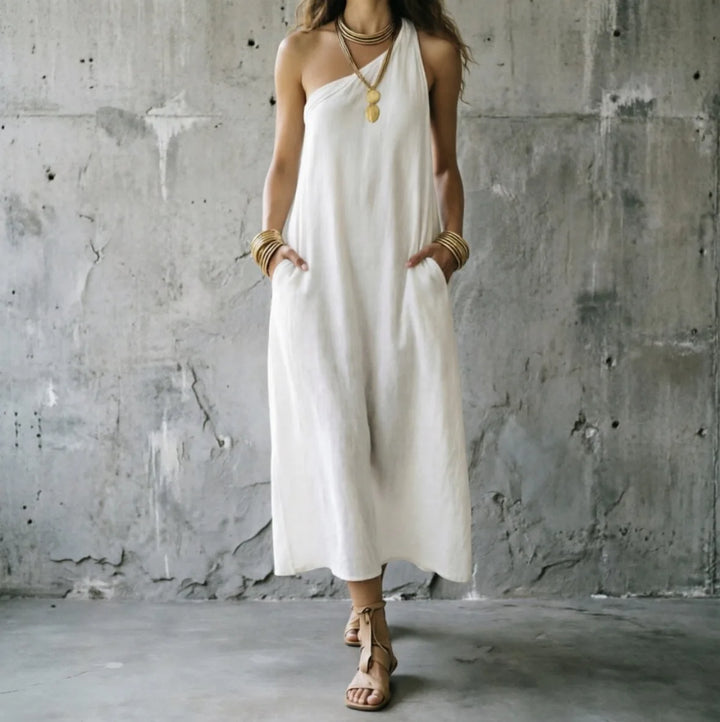 Bella One Shoulder Maxi Dress