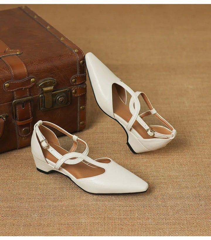 Celestine Pointed Mary Jane Heels