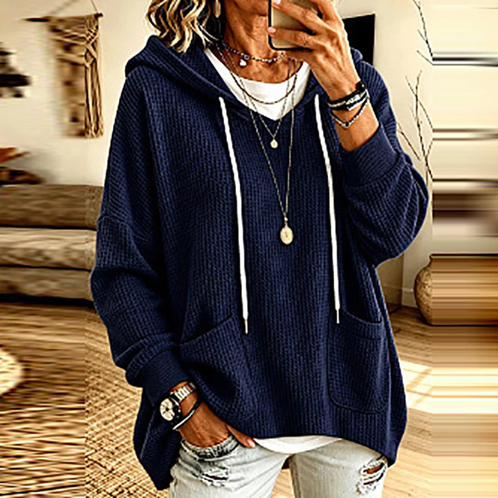 Brenna Waffle Pullover Hoodie