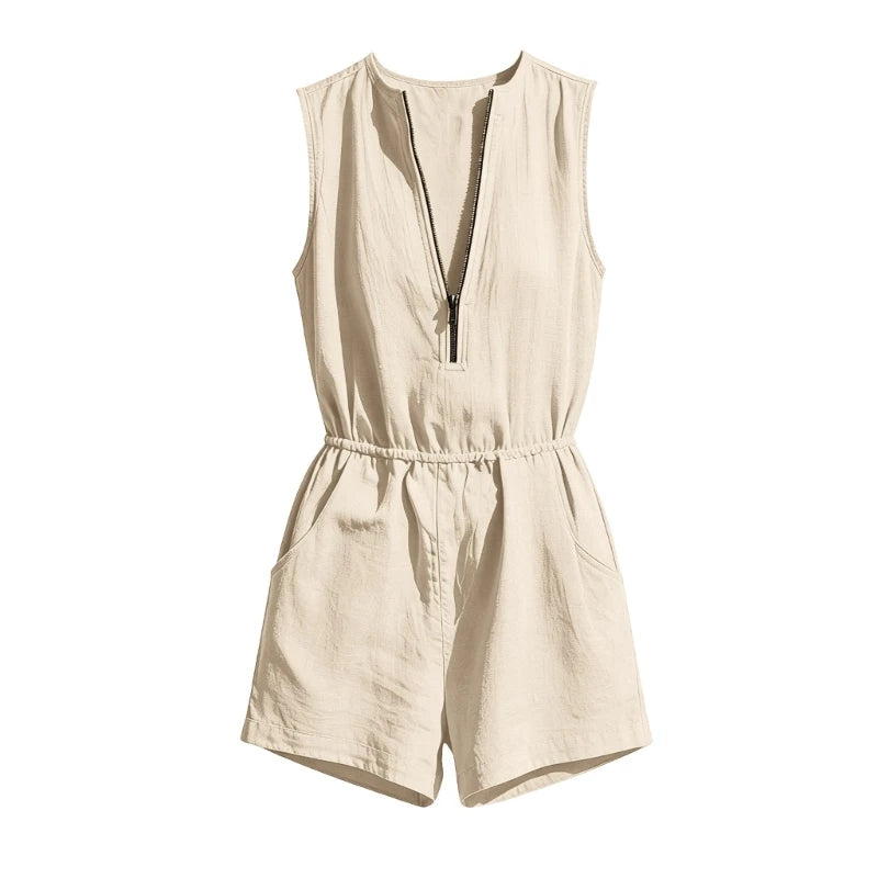Bailey Relaxed Zip Front Romper
