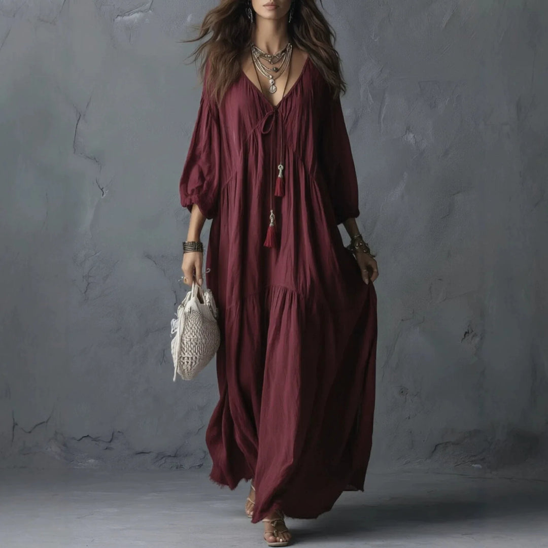 Krisalyn Tassel Tie Maxi Dress
