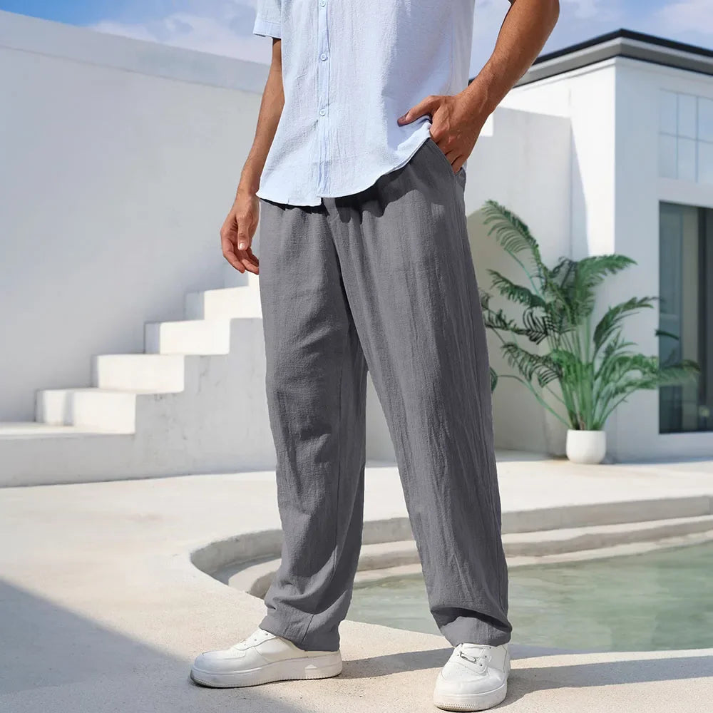 Callum Relaxed Linen Trousers