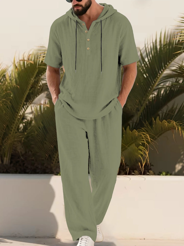 Brooks Relaxed Henley Trouser Set