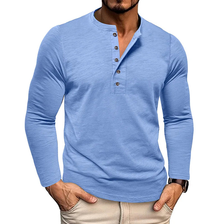 Walker Breathable Henley Long Sleeve Shirt
