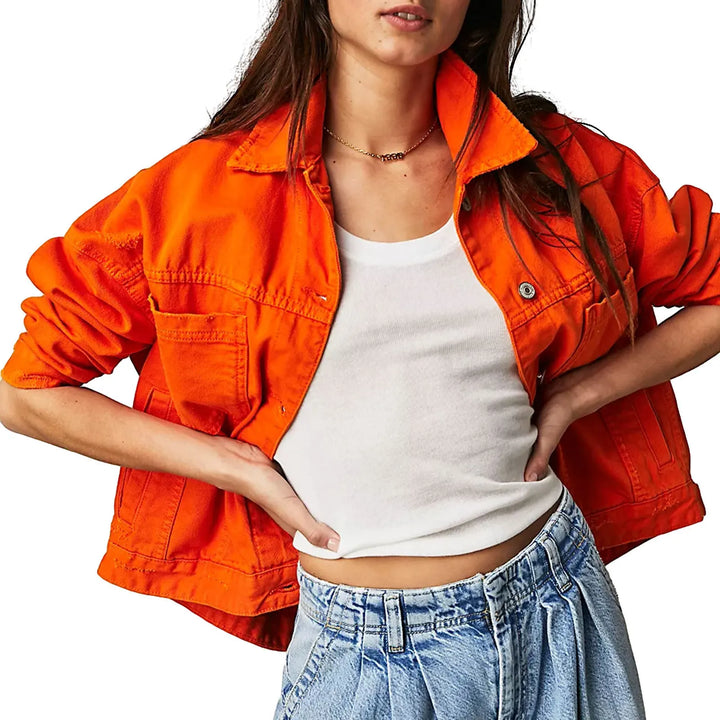 Brielle Washed Denim Jacket