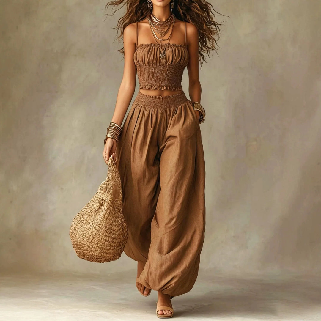Harlow Wide Leg Two-Piece Set