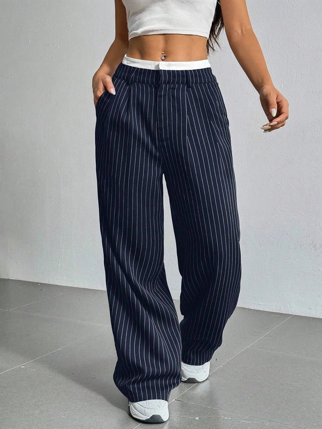 Jolie Classic Striped Pants