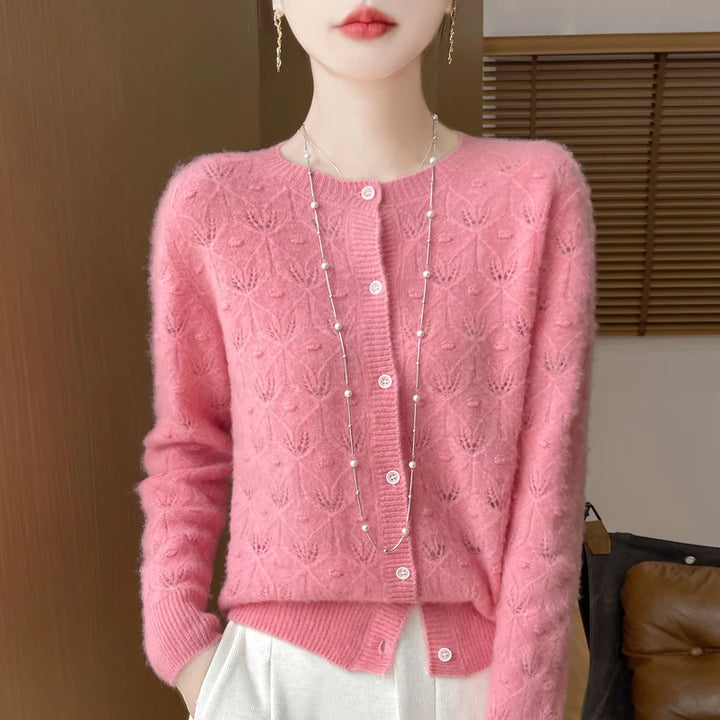 Wilma Jacquard Knit Cardigan