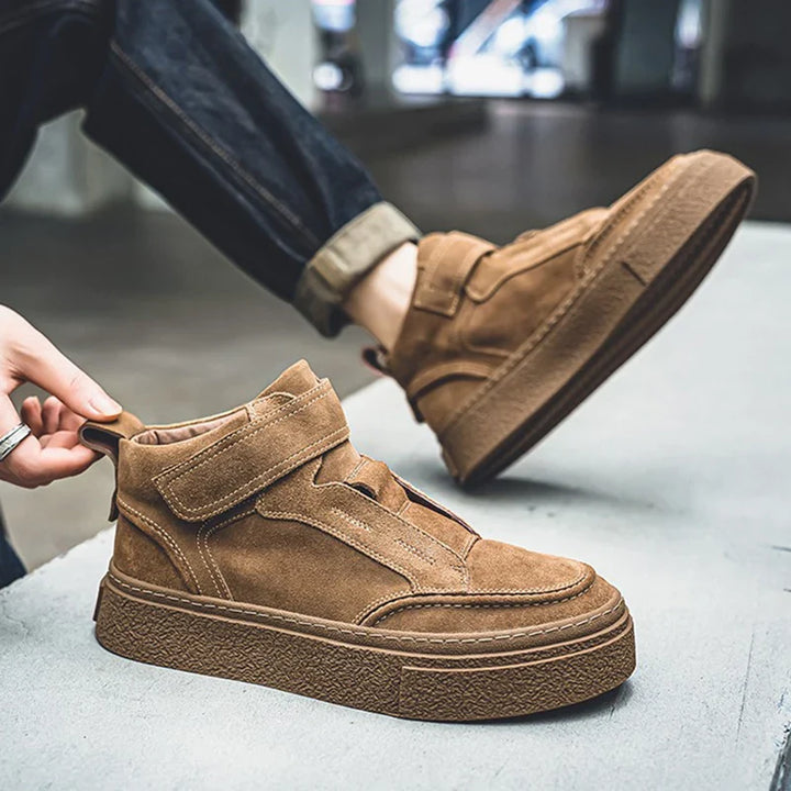 Brunello Suede Leather Sneakers