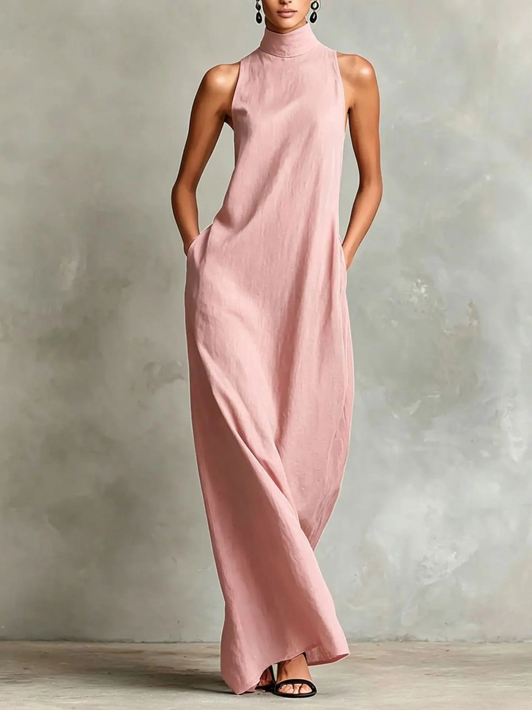 Monroe Sophisticated Pocket Maxi Dress