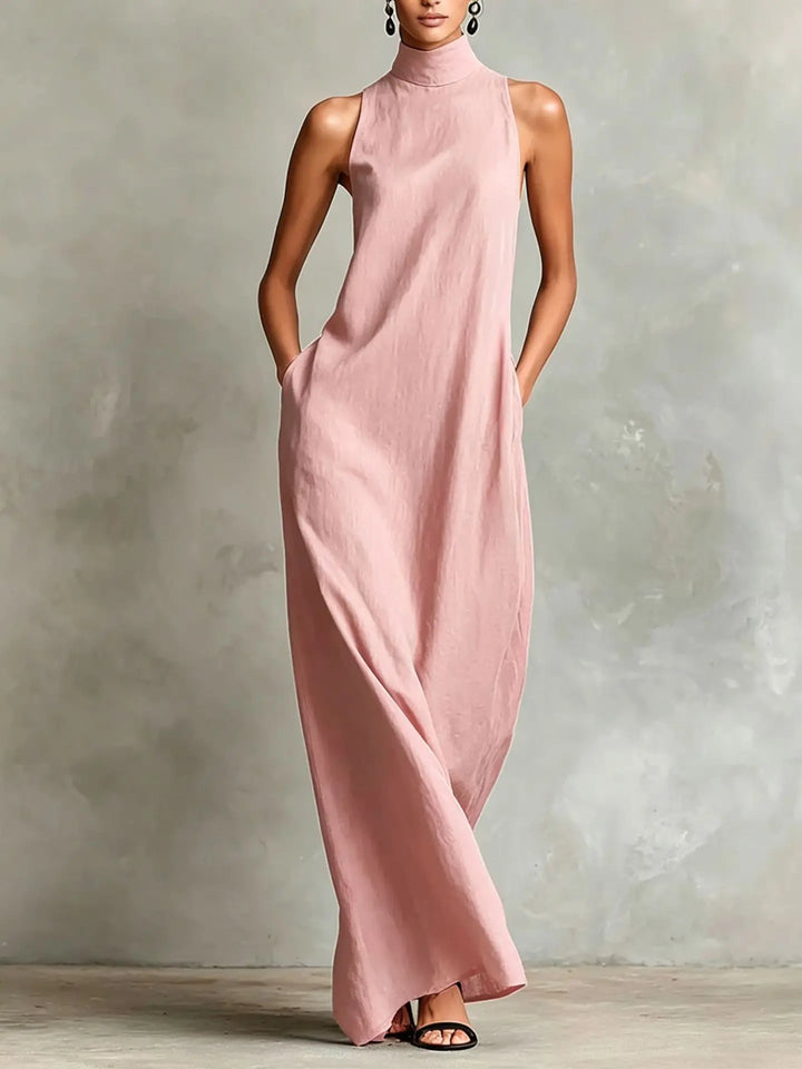 Monroe Sophisticated Pocket Maxi Dress