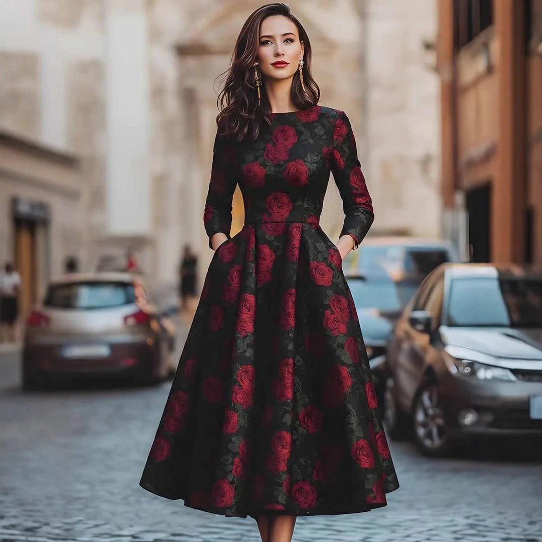 Beatrix Floral A Line Dress