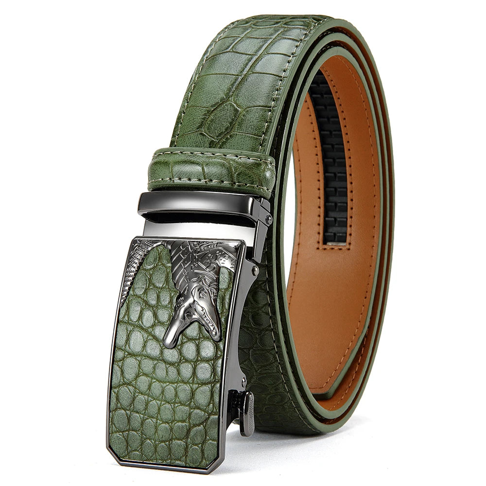 Graham Buckle Business Leather Belt