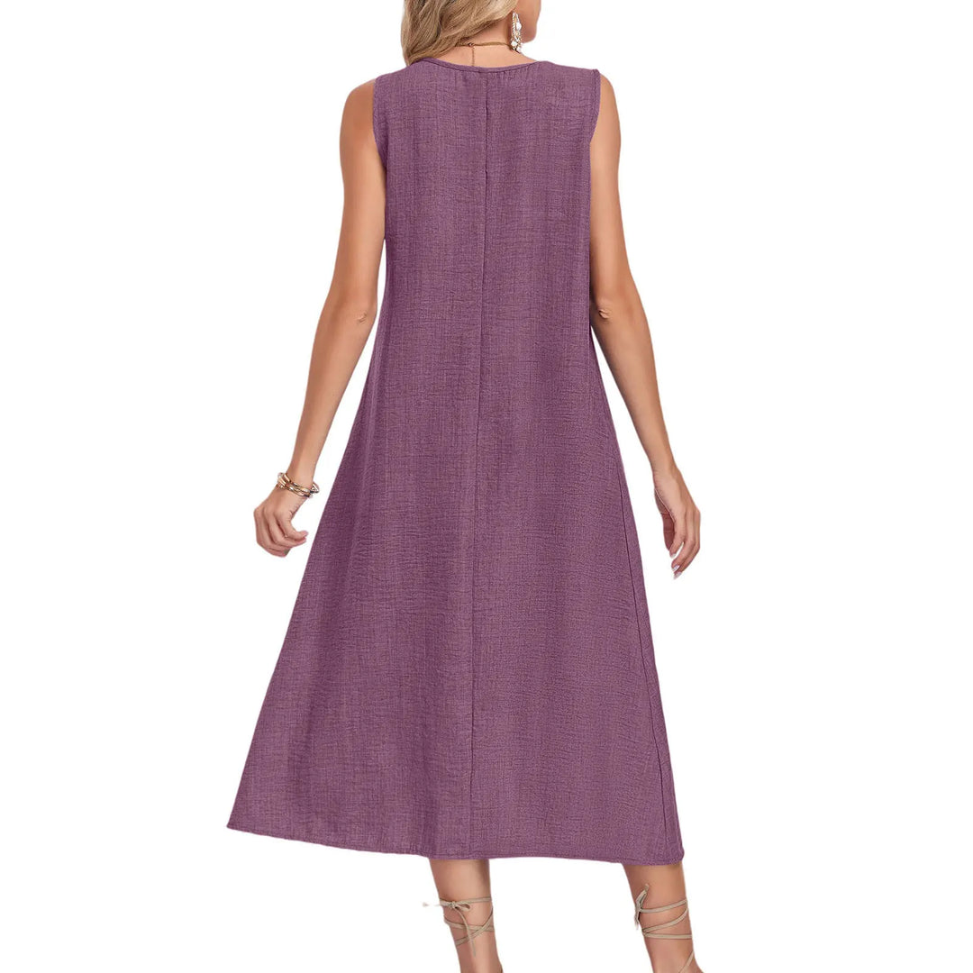 Parker Sleeveless Pocket Midi Dress