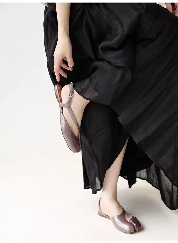 Rosalind Split Toe Slingback Flats