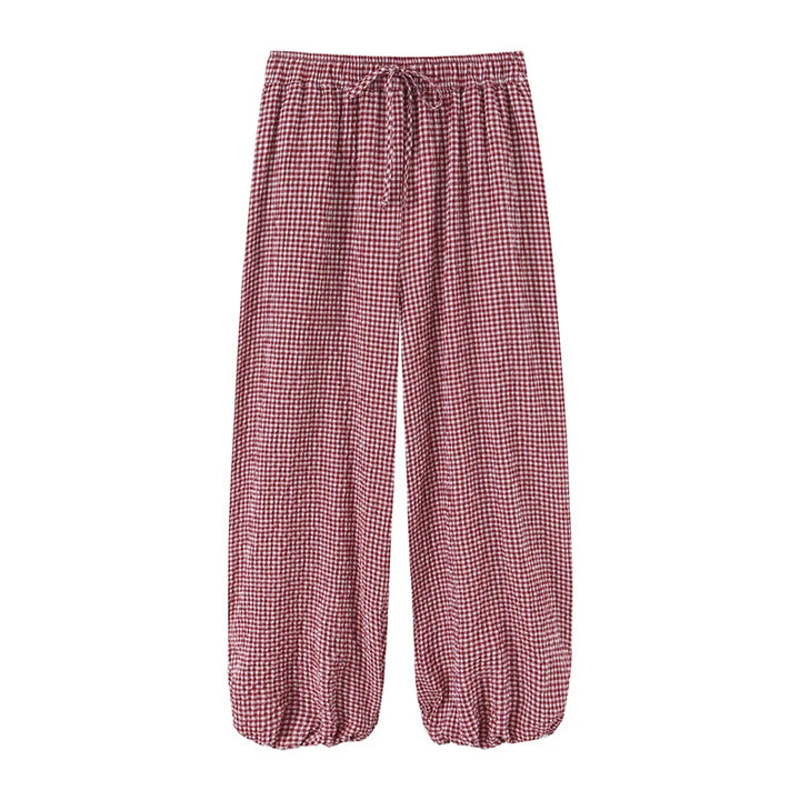 Kaydence Plaid Lantern Trousers