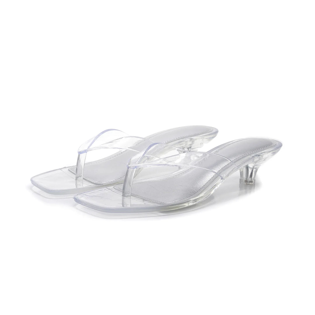 Gemma Square Toe Jelly Flip Flops