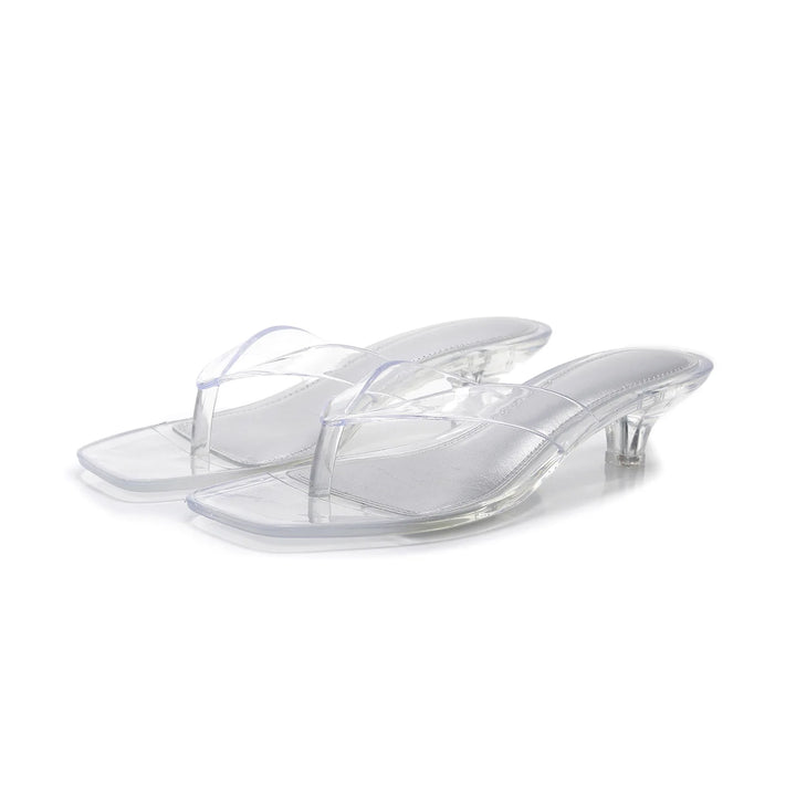 Gemma Square Toe Jelly Flip Flops