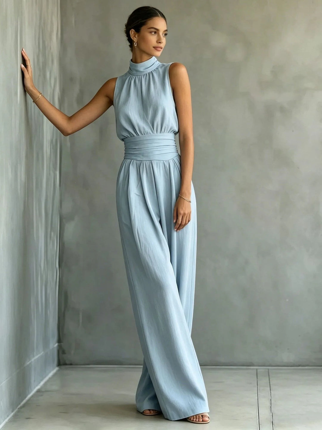 Angeline Sleeveless Wide Leg Jumpsuit