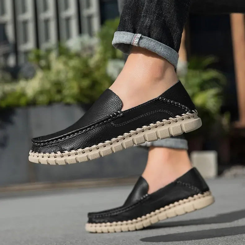 Emerson Leather Slip On Moccasins