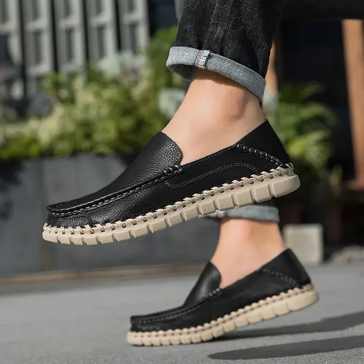 Emerson Leather Slip On Moccasins