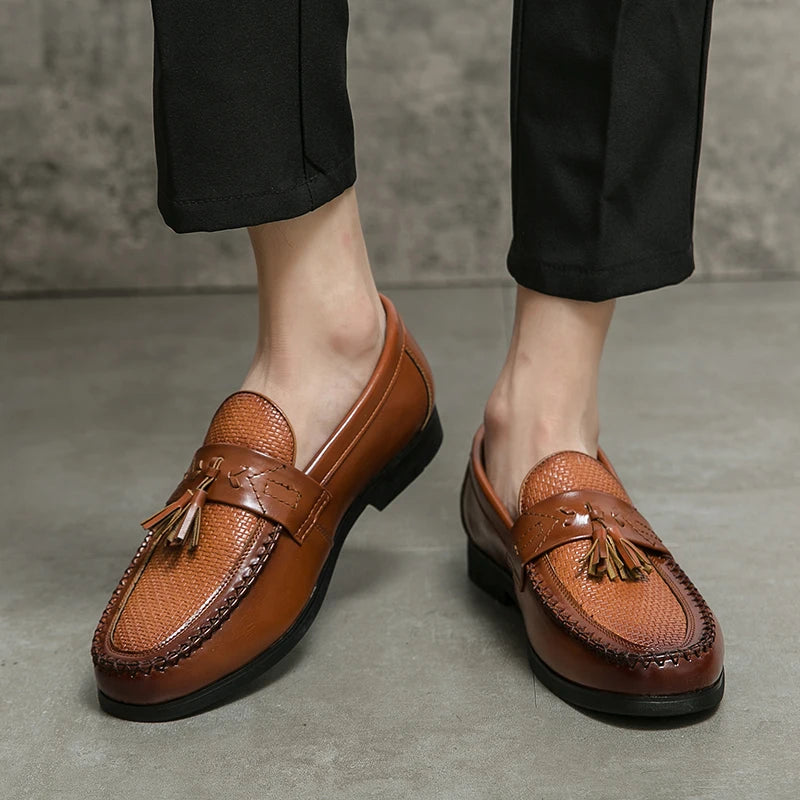 William Braided Tassel Loafers