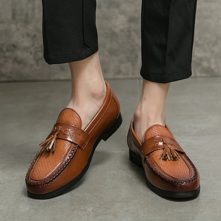 William Braided Tassel Loafers