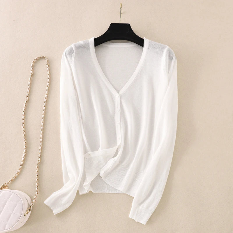 Lysandra Ice Silk Cardigan