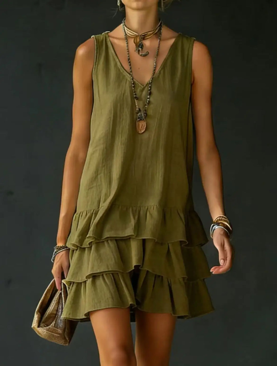 Courtney Ruffle Mini Dress