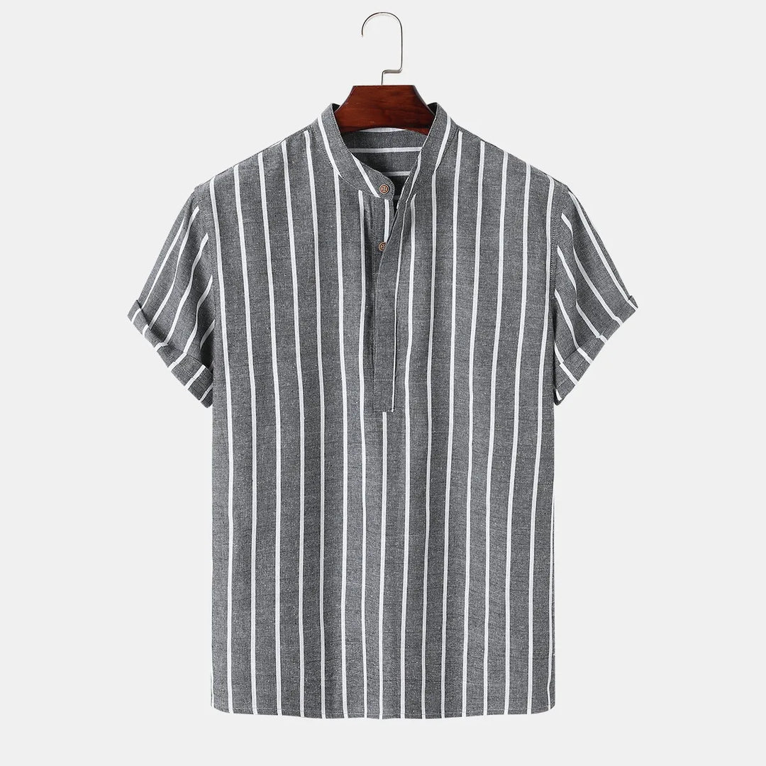 Jackson Relaxed Striped Linen Top