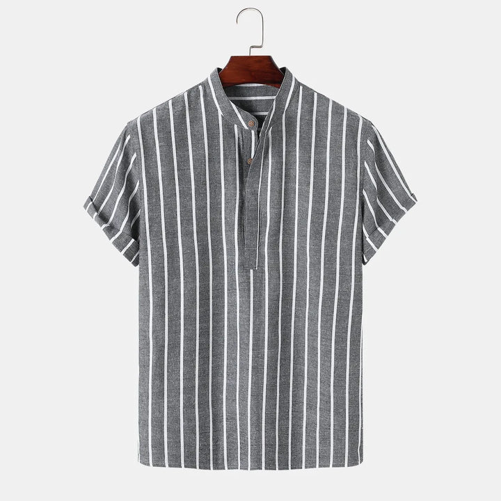 Jackson Relaxed Striped Linen Top