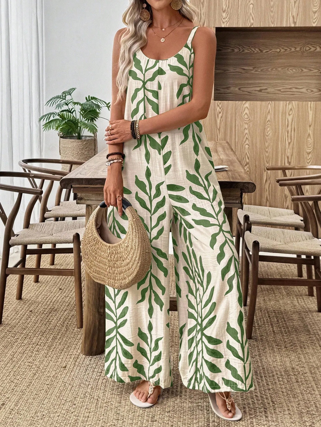 Aspen Printed Wide Leg Jumpsuit